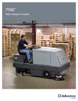 7765 Sweeper Industrial Cleaning Equipment Document