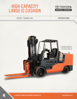 High Capacity Large Internal Combustion Cushion Tire Forklift Document