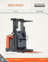 Order Picker Forklift Document