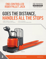 End Controlled Rider Pallet Jack Document